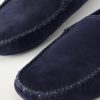 Cashmere-Lined Suede Slippers - CU