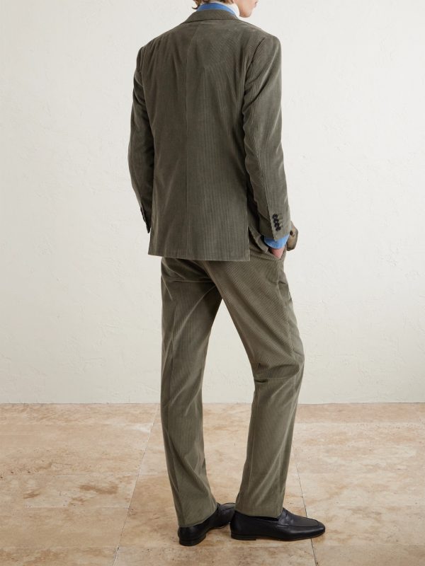 Cotton and Wool-Blend Corduroy Suit - BK Cotton and Wool-Blend Corduroy Suit - BK