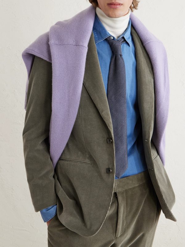 Cotton and Wool-Blend Corduroy Suit - E1 Cotton and Wool-Blend Corduroy Suit - E1