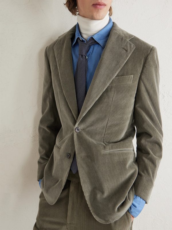 Cotton and Wool-Blend Corduroy Suit - E2 Cotton and Wool-Blend Corduroy Suit - E2