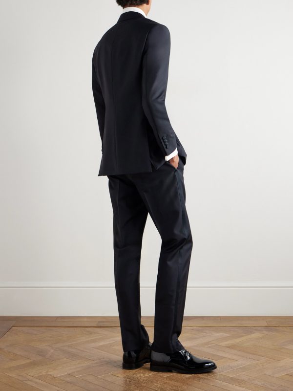 Satin-Trimmed Wool and Mohair-Blend Tuxedo - BK