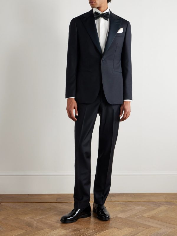 Satin-Trimmed Wool and Mohair-Blend Tuxedo - OU