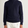 Cashmere Rollneck Half-Zip Sweater - FR