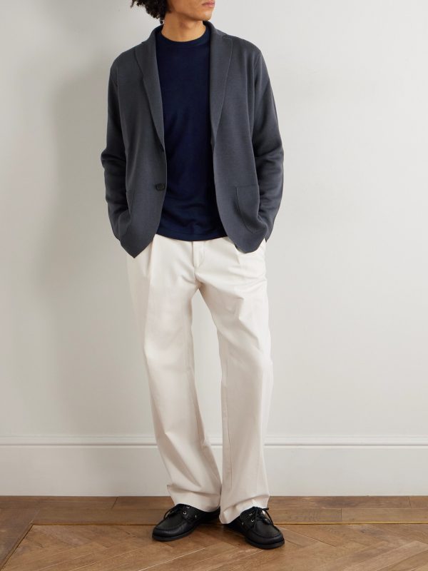 Cashmere and Silk-Blend Sweater - OU Cashmere and Silk-Blend Sweater - OU