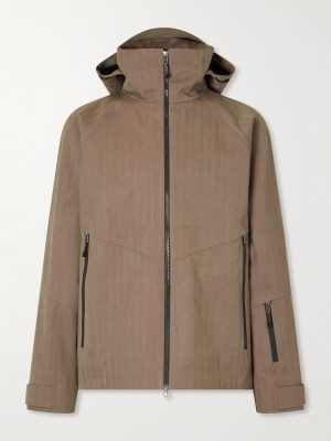 Intrepid Herringbone Virgin Wool Hooded Ski Jacket Intrepid Herringbone Virgin Wool Hooded Ski Jacket