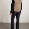 Intrepid Shell-Trimmed Quilted Herringbone Virgin Wool Down Gilet - BK