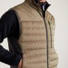 Intrepid Shell-Trimmed Quilted Herringbone Virgin Wool Down Gilet - CU