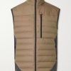 Intrepid Shell-Trimmed Quilted Herringbone Virgin Wool Down Gilet
