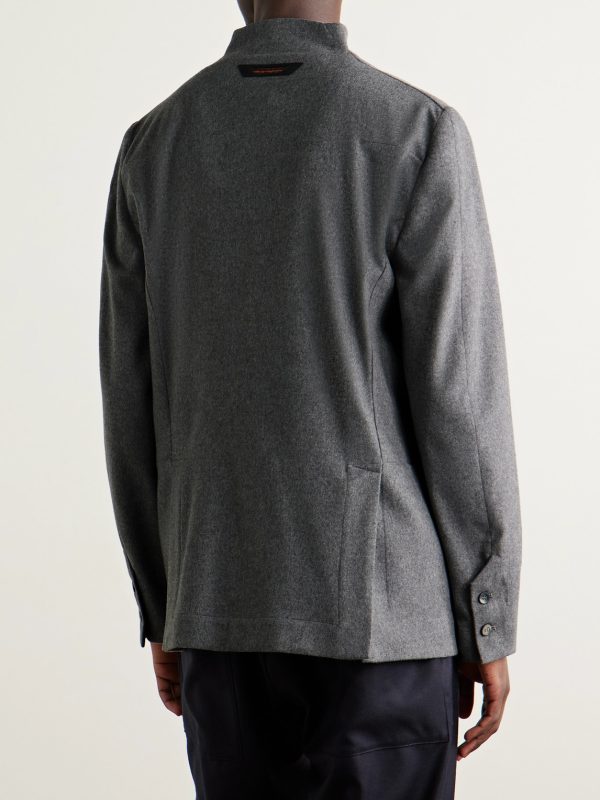 Ellen 2.0 Unstructured Wish® Virgin Wool and Cashmere-Blend Felt Blazer - BK Ellen 2.0 Unstructured Wish® Virgin Wool and Cashmere-Blend Felt Blazer - BK