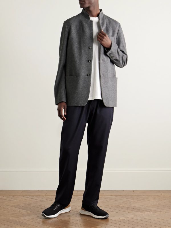 Ellen 2.0 Unstructured Wish® Virgin Wool and Cashmere-Blend Felt Blazer - OU Ellen 2.0 Unstructured Wish® Virgin Wool and Cashmere-Blend Felt Blazer - OU