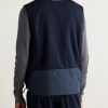 Explorer Reversible Padded Virgin Wool-Blend Jersey and Micro-Ripstop Gilet - BK Explorer Reversible Padded Virgin Wool-Blend Jersey and Micro-Ripstop Gilet - BK
