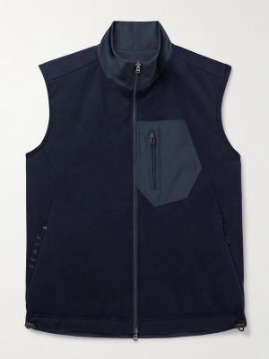 Explorer Reversible Padded Virgin Wool-Blend Jersey and Micro-Ripstop Gilet Explorer Reversible Padded Virgin Wool-Blend Jersey and Micro-Ripstop Gilet