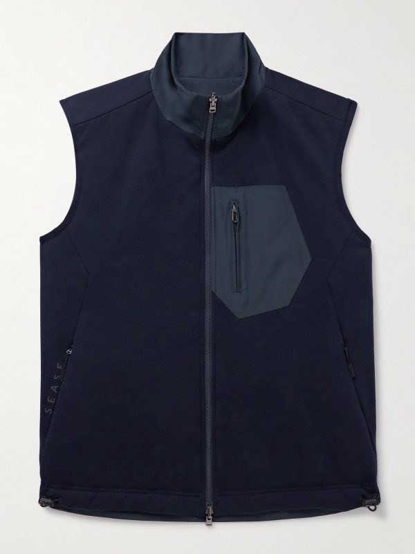 Explorer Reversible Padded Virgin Wool-Blend Jersey and Micro-Ripstop Gilet Explorer Reversible Padded Virgin Wool-Blend Jersey and Micro-Ripstop Gilet
