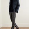 Tribeca Quilted Herringbone Cotton and Cashmere-Blend Down Jacket - OU Tribeca Quilted Herringbone Cotton and Cashmere-Blend Down Jacket - OU