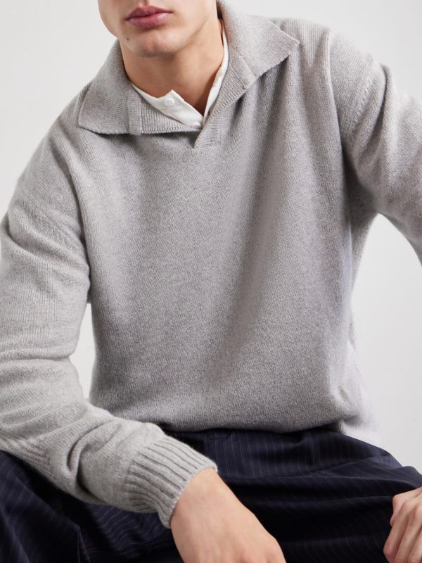 Cashmere Polo Sweater - E1 Cashmere Polo Sweater - E1