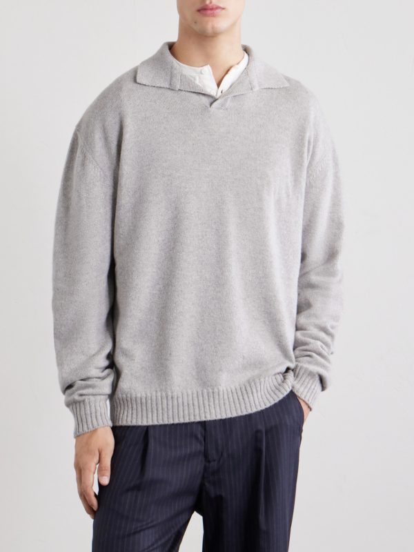 Cashmere Polo Sweater - FR Cashmere Polo Sweater - FR