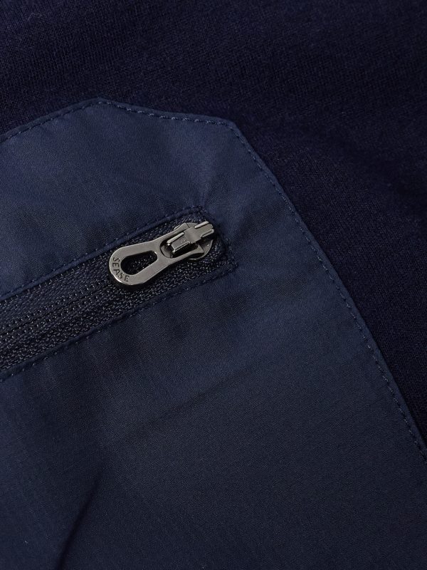 Straight-Leg Shell-Trimmed Wool-Blend Drawstring Trousers - E2 Straight-Leg Shell-Trimmed Wool-Blend Drawstring Trousers - E2