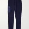 Straight-Leg Shell-Trimmed Wool-Blend Drawstring Trousers Straight-Leg Shell-Trimmed Wool-Blend Drawstring Trousers
