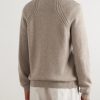 Cashmere Half-Zip Sweater - BK Cashmere Half-Zip Sweater - BK