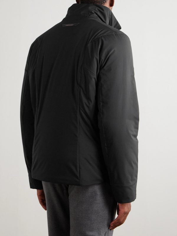 Padded Virgin Wool and Silk-Blend Flannel Jacket - BK