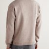 Virgin Wool and Cashmere-Blend Half-Zip Sweater - BK Virgin Wool and Cashmere-Blend Half-Zip Sweater - BK