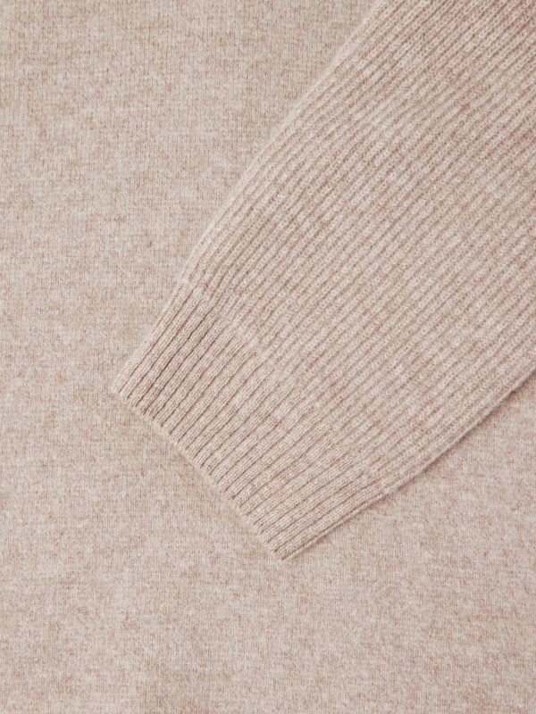 Virgin Wool and Cashmere-Blend Half-Zip Sweater - E1 Virgin Wool and Cashmere-Blend Half-Zip Sweater - E1