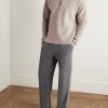 Virgin Wool and Cashmere-Blend Half-Zip Sweater - OU Virgin Wool and Cashmere-Blend Half-Zip Sweater - OU