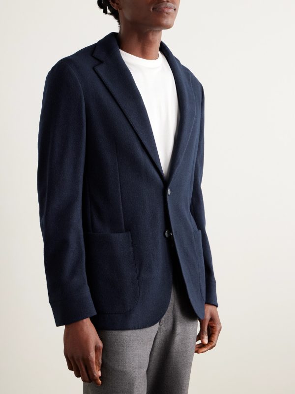 Panelled Virgin Wool-Blend and Nylon-Blend Hooded Blazer - E2