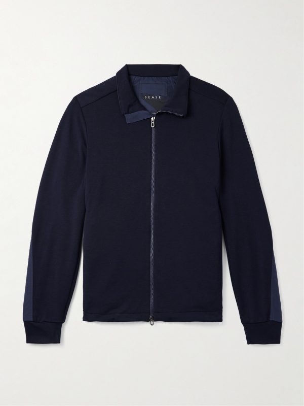 Explorer Ripstop-Trimmed Virgin Wool-Blend Sweater