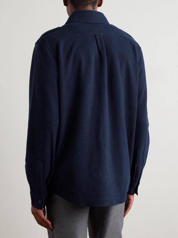 Wool-Blend Shirt - BK Wool-Blend Shirt - BK