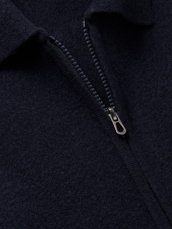 Virgin Wool and Cashmere-Blend Half-Zip Sweater - CU