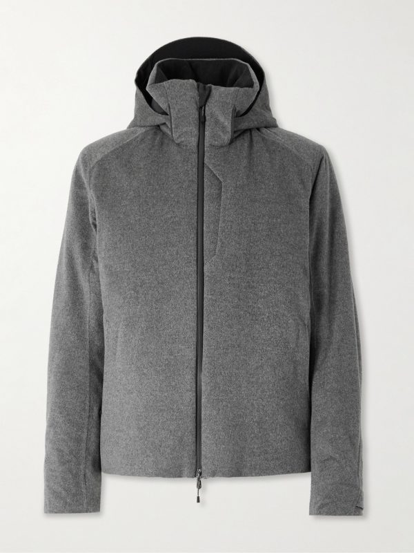 Balma 2.0 Padded Coated-Cashmere Hooded Jacket