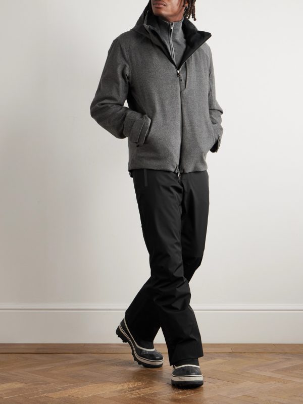 Balma 2.0 Padded Coated-Cashmere Hooded Jacket - OU