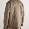 Uptown Padded Hooded Cashmere Jacket - BK Uptown Padded Hooded Cashmere Jacket - BK