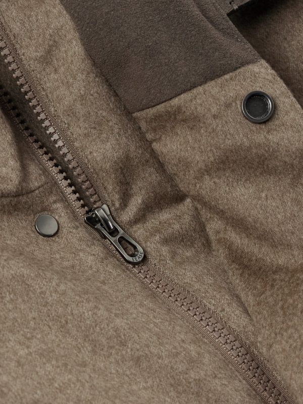 Uptown Padded Hooded Cashmere Jacket - CU Uptown Padded Hooded Cashmere Jacket - CU