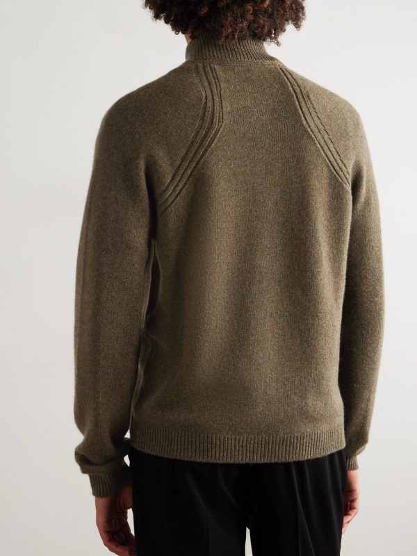 Cashmere Half-Zip Sweater - BK Cashmere Half-Zip Sweater - BK