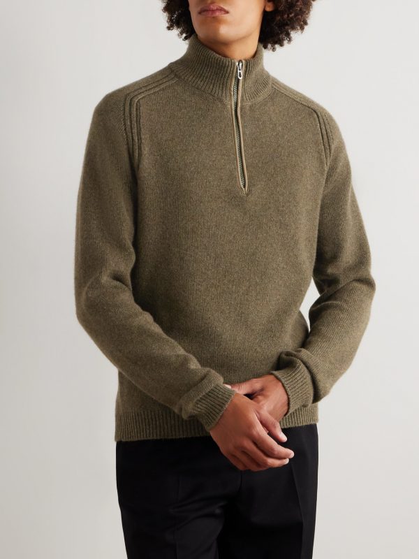 Cashmere Half-Zip Sweater - FR Cashmere Half-Zip Sweater - FR