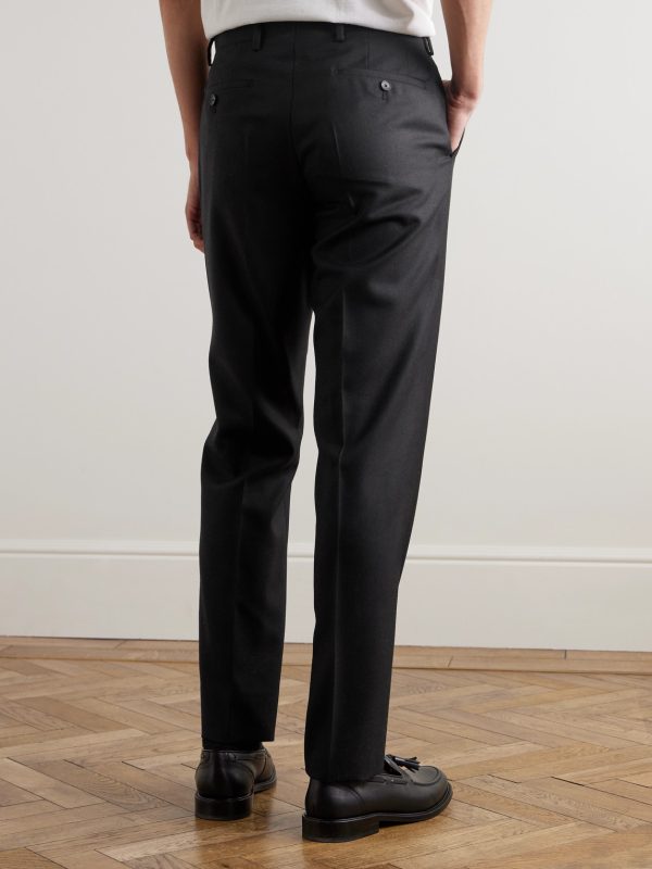 Philip Slim-Fit Straight-Leg Wool-Twill Suit Trousers - BK
