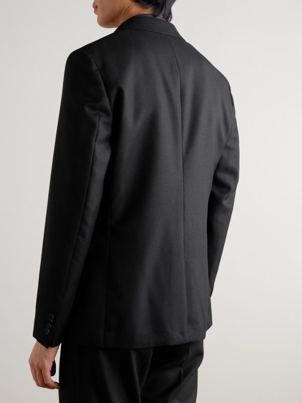 Slim-Fit Wool Suit Jacket - BK Slim-Fit Wool Suit Jacket - BK