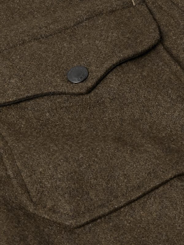 Wool-Blend Felt Overshirt - E1 Wool-Blend Felt Overshirt - E1