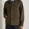 Wool-Blend Felt Overshirt - FR Wool-Blend Felt Overshirt - FR