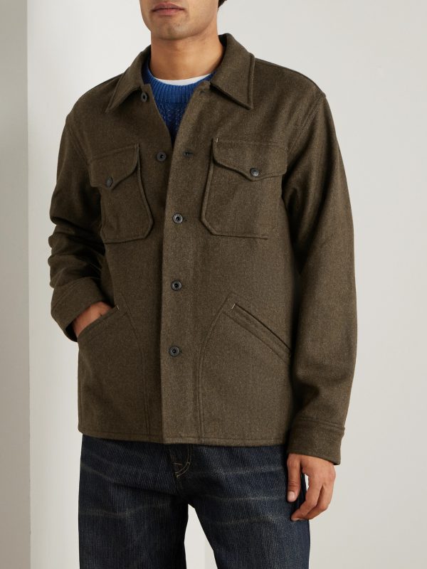 Wool-Blend Felt Overshirt - FR Wool-Blend Felt Overshirt - FR