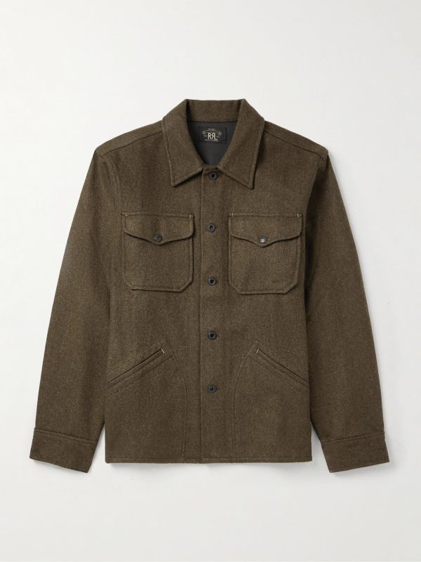 Wool-Blend Felt Overshirt Wool-Blend Felt Overshirt