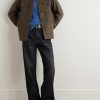 Wool-Blend Felt Overshirt - OU Wool-Blend Felt Overshirt - OU