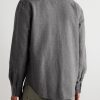 Brushed-Cotton Oxford Western Shirt - BK Brushed-Cotton Oxford Western Shirt - BK