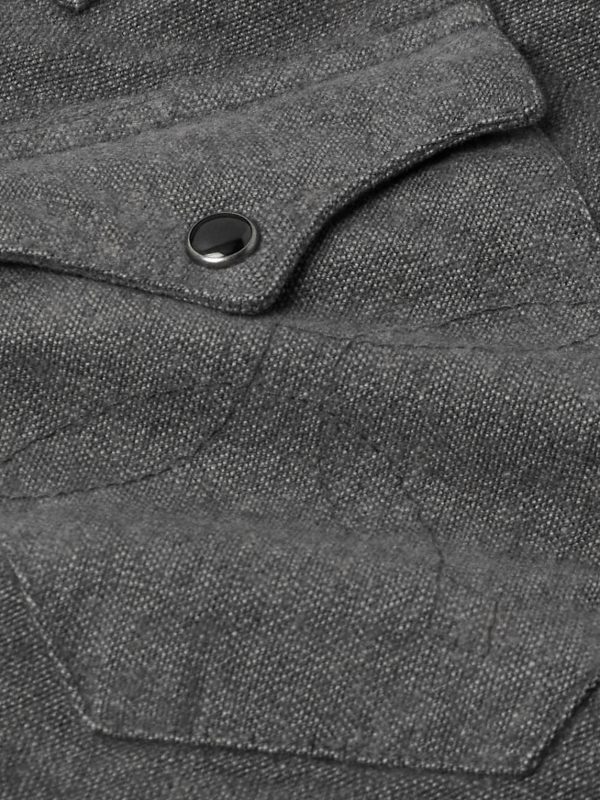 Brushed-Cotton Oxford Western Shirt - CU Brushed-Cotton Oxford Western Shirt - CU