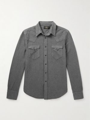 Brushed-Cotton Oxford Western Shirt Brushed-Cotton Oxford Western Shirt