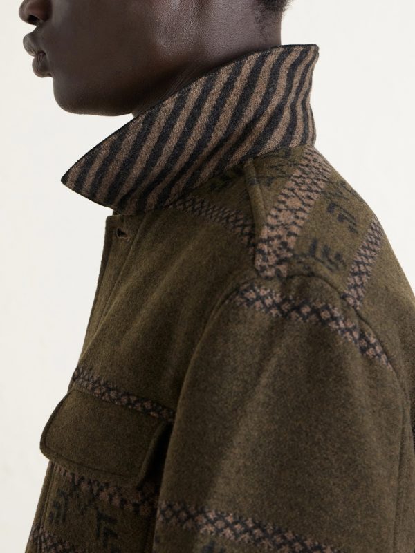 Virgin Wool-Blend Jacquard Jacket - CU