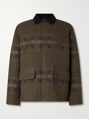 Virgin Wool-Blend Jacquard Jacket Virgin Wool-Blend Jacquard Jacket