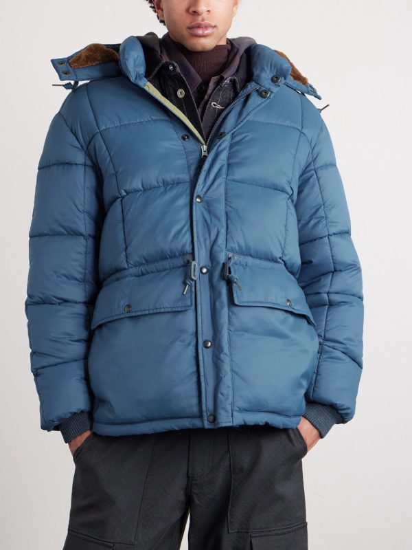 Quilted Recycled-Ripstop Hooded Jacket - FR